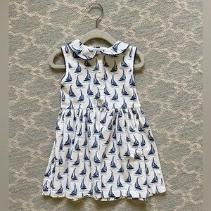 Rachel Riley Cotton Boat Dress Size 3T